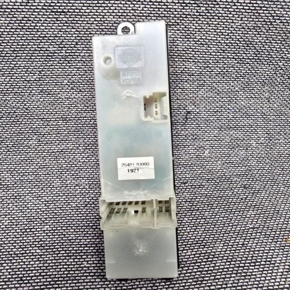 Nissan Master Power Window Switch Alps Korea 25401 8J000 Black‎ Dual Auto Front